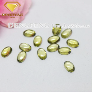 Comercio al por mayor precio de fábrica de china cz piedra oval cabochon oval cubic zirconia cz <span class=keywords><strong>peridoto</strong></span> - Product Image 1