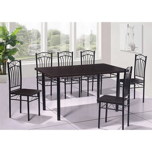 <span class=keywords><strong>Ensemble</strong></span> Table <span class=keywords><strong>à</strong></span> <span class=keywords><strong>Manger</strong></span> et 6 Chaises Plateau Mélaminé pour <span class=keywords><strong>Salle</strong></span> <span class=keywords><strong>à</strong></span> <span class=keywords><strong>Manger</strong></span> et Meubles de Maison - Product Image 2