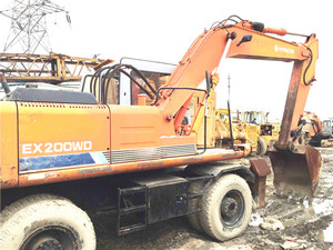 Excavatrice sur pneus d'occasion Hitachi ex100wd ex160WD - Product Image 3