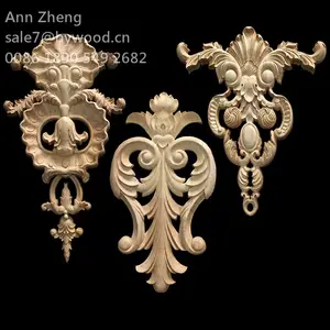 gifts and crafts carving wooden door decoration carving wood applique decorative door trim