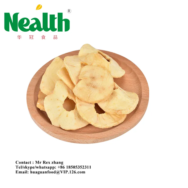Chip di mela liofilizzati per importazione di snack