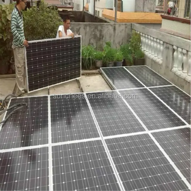 그리드 태양 광 시스템 백업 배터리 5KW; systeme 드 panneau solaire 5000 와트