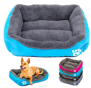 Cama de cachorro grande, cama grande para cachorros e gatos de estimação