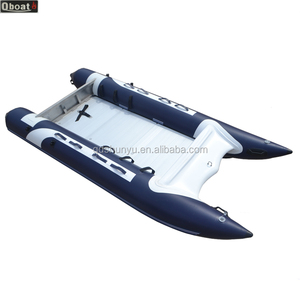 2024 diseño CE precio de fábrica al por mayor Material Hypalon Zapcat barco <span class=keywords><strong>arco</strong></span> de fibra de vidrio con cabina botes de remos - Product Image 6