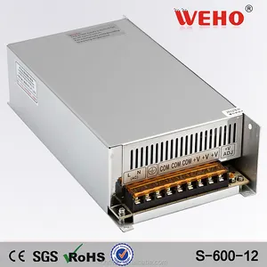 ce rohs onayladı 600w 12v 50a tek çıkış güç kaynağı geçiş güç kaynağı ce onaylı