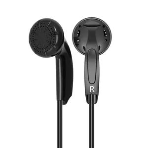 Terhangat earphone in-ear berkabel stereo sekali pakai 3.5mm earbud satu kali untuk bus pandangan/konferensi/penerbangan