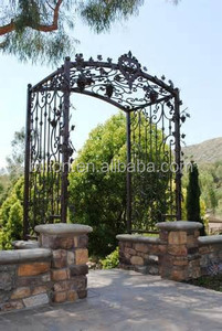 <span class=keywords><strong>Pergola</strong></span> en <span class=keywords><strong>fer</strong></span> <span class=keywords><strong>forgé</strong></span> galvanisé pour l'extérieur - Product Image 2
