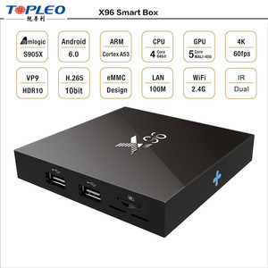 Vendita della fabbrica 2G 16G S905X 4 K X96 Box TV Android Radicata Kodi 16.1 preinstallato - Product Image 2
