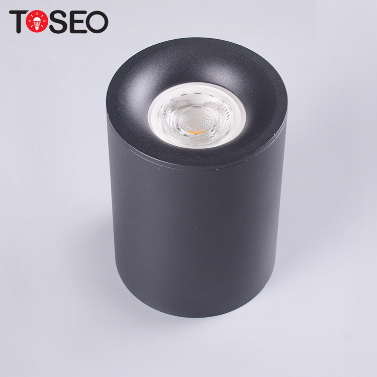 Surface Mounted GU10 Downlight , Die Cast Pure Aluminium Cylinder LED Downlight