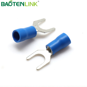 BAOTENG Uốn Tóc Bồng dây SV spade PVC thiết bị đầu cuối lugs pin loại cách điện dây cuối lugs - Product Image 4