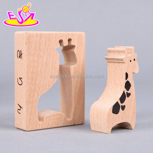 New hottest <span class=keywords><strong>giochi</strong></span> educativi per bambini in <span class=keywords><strong>legno</strong></span> impilabile blocchi di animali in forma diversa W11F069 - Product Image 2