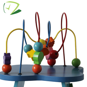 Colorido bebé niños juguete <span class=keywords><strong>de</strong></span> madera mini alrededor beads alambre Maze <span class=keywords><strong>juego</strong></span> educativo laberinto <span class=keywords><strong>bolas</strong></span> - Product Image 2