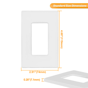 Thượng Hải linsky trang trí gfci/Thiết bị chuyển mạch và USB Outlet chúng tôi tiêu chuẩn <span class=keywords><strong>1</strong></span>- Gang screwless tường tấm nhựa - Product Image 2