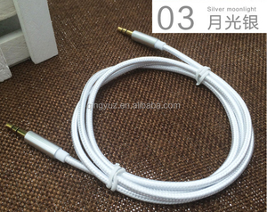 2เมตรรถ <span class=keywords><strong>Aux</strong></span> <span class=keywords><strong>สาย</strong></span>ร้อนขายโลหะที่มีสีสันถักไนล่อน3.5มิลลิเมตรสายสัญญาณเสียง,ชายกับชาย <span class=keywords><strong>Aux</strong></span> <span class=keywords><strong>สาย</strong></span> - Product Image 4