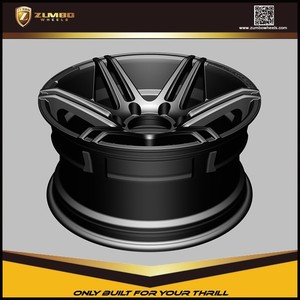 ZUMBO <span class=keywords><strong>Z82</strong></span> Semi Mat Noir De Voiture 15 "17" 18 "20" 22 "Jantes En Alliage D'aluminium - Product Image 3