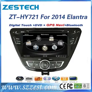 Duplo din carro estéreo para hyundai elantra 2014 com dvd player do carro gps de navegação de áudio BT TV multimídia