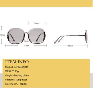 ADE WU XG95015 Nuovo Modo di Arrivo di Grandi Dimensioni Mezza Telaio Occhiali Da Sole Donna Variopinto di Estate di Vacanza Occhiali Stile - Product Image 5
