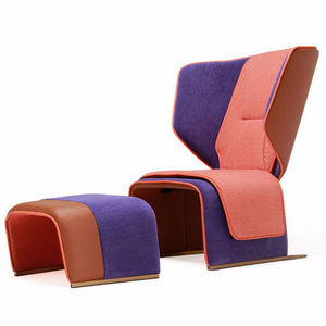 Alibaba sillón con otomana italiano sin apoyabrazos colorido sola silla asiento sofá de jardín - Product Image 1