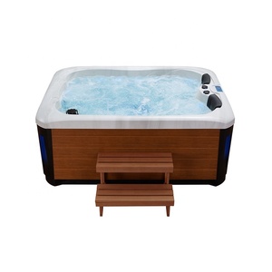 Massagem Hidro Spa ao ar livre 2 Pessoas Banheira de Hidromassagem Branca Design Quadrado Independente Adulto inclui escorredor Drenagem Accessories-<span class=keywords><strong>NJ</strong></span>-696 - Product Image 2