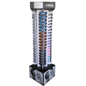 Sunglass Display Rack 4 Sides 72 Pairs of Glasses. <strong>Rotating</strong> <strong>Shelf</strong> - Product Image 2
