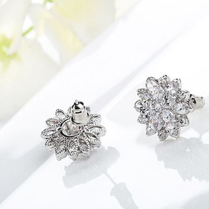 teemi è aumentato in oro <span class=keywords><strong>rosa</strong></span> placcato <span class=keywords><strong>di</strong></span> lusso ottimo taglio chiaro zirconi donne san <span class=keywords><strong>valentino</strong></span> dono gioielli fiore orecchini - Product Image 4