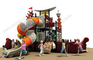 Norma Europea spirate enviar grandes parques infantiles niños equipo de plástico deslizante - Product Image 2