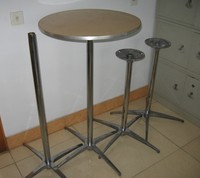 Table de bar à cocktails en bois de gros