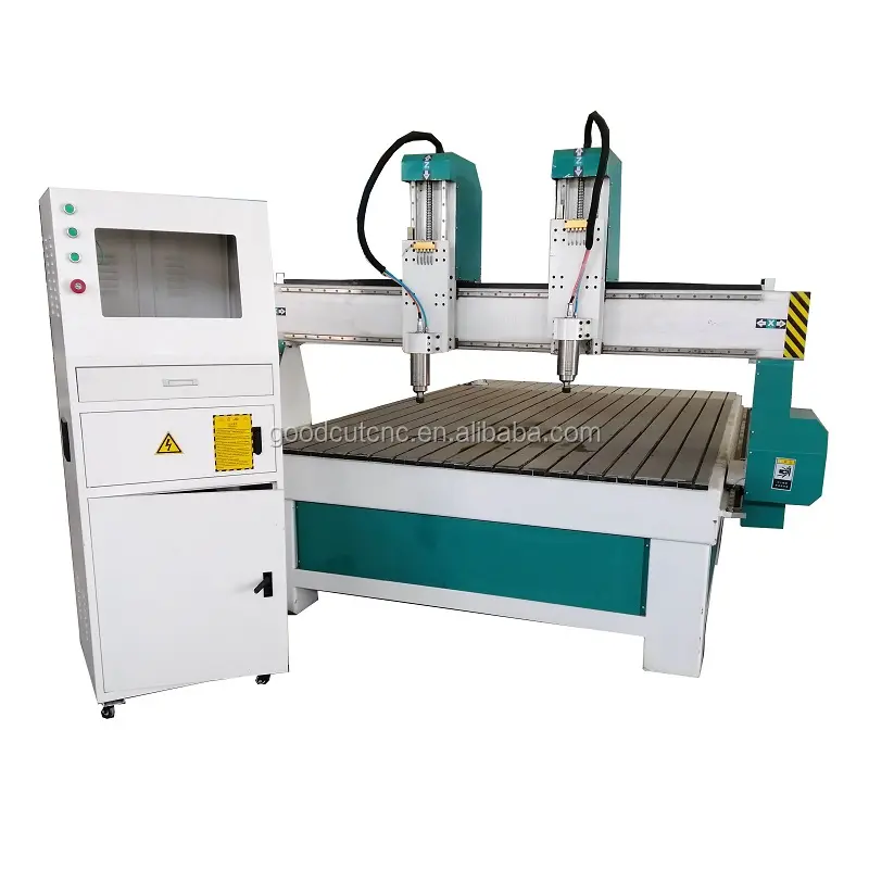 Çok çift bağımsız mil 3D tabut tabut kabartma oyma çok kafa cnc makinesi