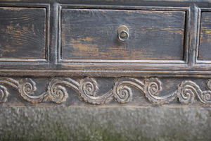 מיחזור מגירות ארוך בסגנון הסיני עתיק קיר אולם כניסה מעץ שולחן קונסולה - Product Image 6