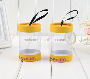 Plastic tube container,custom plastic cylinder box packaging,clear PVC plastic case