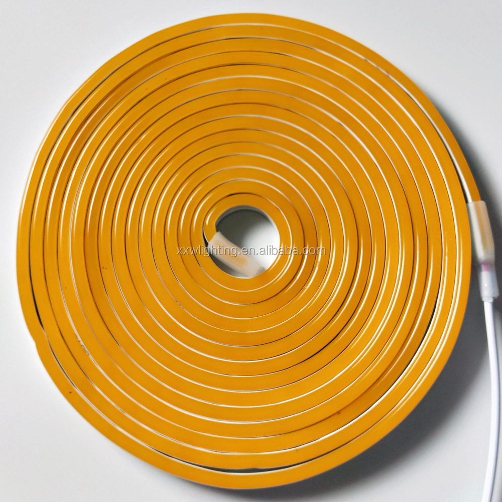 Factory 2019 Best Sale 12V Gold Yellow Smd2835 Led Neon Light Rope · image 3