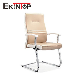 Girevole nero usato di cuoio industriale slitta rocker vip plastica reclinabile cromo sedia da ufficio - Product Image 6