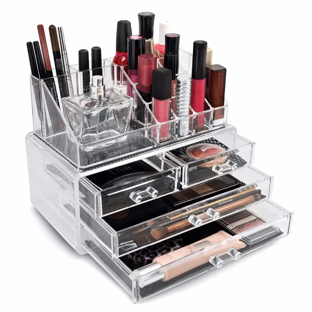 Makeup Display Cosmetic Cases Excellent Quality Antique Acrylic Display Cosmetics,skin Care Products Shenzhen ACDS-16 CN;GUA TW