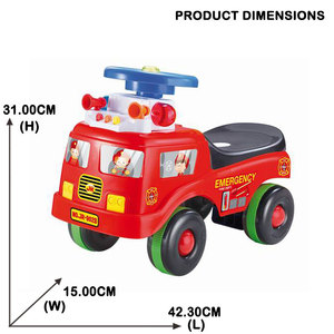 JK TOYS-camión <span class=keywords><strong>de</strong></span> <span class=keywords><strong>bomberos</strong></span> para niños, juguete con música y luz <span class=keywords><strong>de</strong></span> policí<span class=keywords><strong>a</strong></span> - Product Image 4