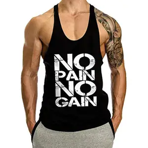 Custom silk screen printing Gym bodybuilding Tank Top factory