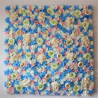 Mur de fleurs artificielles en plastique imperméable, rose, 40x60cm, durée de vie de 3 ans, idéal pour la décoration de scène de mariage - Offre spéciale