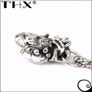 Collar anatómico de joyería de corazón humano, <span class=keywords><strong>regalo</strong></span> <span class=keywords><strong>para</strong></span> enfermera cardíaca, <span class=keywords><strong>cirujano</strong></span>, hombre y mujer - Product Image 2
