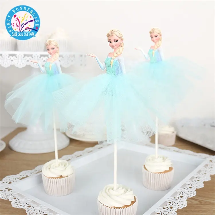 Tema de princesa produtos novos, decoração de aniversário, suprimentos para festa, casamento, bolo, topper