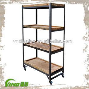 vintage steel wooden storage <b>shelves</b>, compartments cloth display stands, <b>stacking</b> <b>racks</b> & <b>shelves</b> - Product Image 2