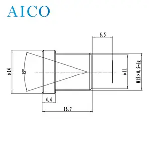 1/2.5 "F2.0 5mp 12mm FL 12mm 5 메가 픽셀 m12 s 마운트 고정 cctv 보드 ir 수정 카메라 렌즈