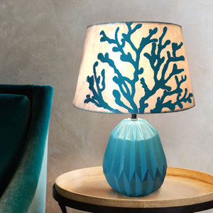 <span class=keywords><strong>Lampe</strong></span> de table nordique à la forme d'un <span class=keywords><strong>corail</strong></span> bleu, design géométrique, idéal pour un bureau, un salon, une chambre à coucher ou un hôtel, Offre Spéciale - Product Image 3