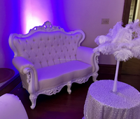 Ensemble de canapés de luxe baroque blanc Eventfur canapé de mariage
