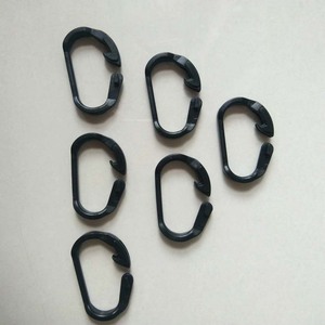 Ganchos en C Negros Resistentes a los Rayos UV, Cubierta de Cereza, Conectores de Plástico, Abrazaderas, Gancho para Cuerda Elástica - Product Image 3