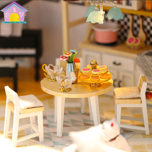 Casa delle Bambole in Miniatura Fai-da-Te con Mobili, Cottage 3D Fatto a Mano, Regalo di San Valentino - Product Image 4