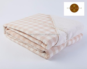 Manta de algodón 100% orgánica de color natural - Product Image 4