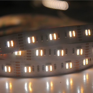 IP20 DC24V 16.8W / <span class=keywords><strong>M</strong></span> programable SMD5050 RGBW / WW 5 en la tira 1led - Product Image 4