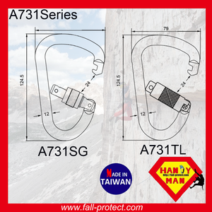 Robust Screw Lock Light Rock Climbing Aluminum Carabiner - Product Image 6