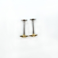 Threadless Piercing labio anillo de la joyería del cuerpo estrella Push Pin poste tubo de perforación