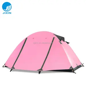 2023 Professional Fashion Outdoor double layer pink 2 persone tenda da campeggio impermeabile per famiglie