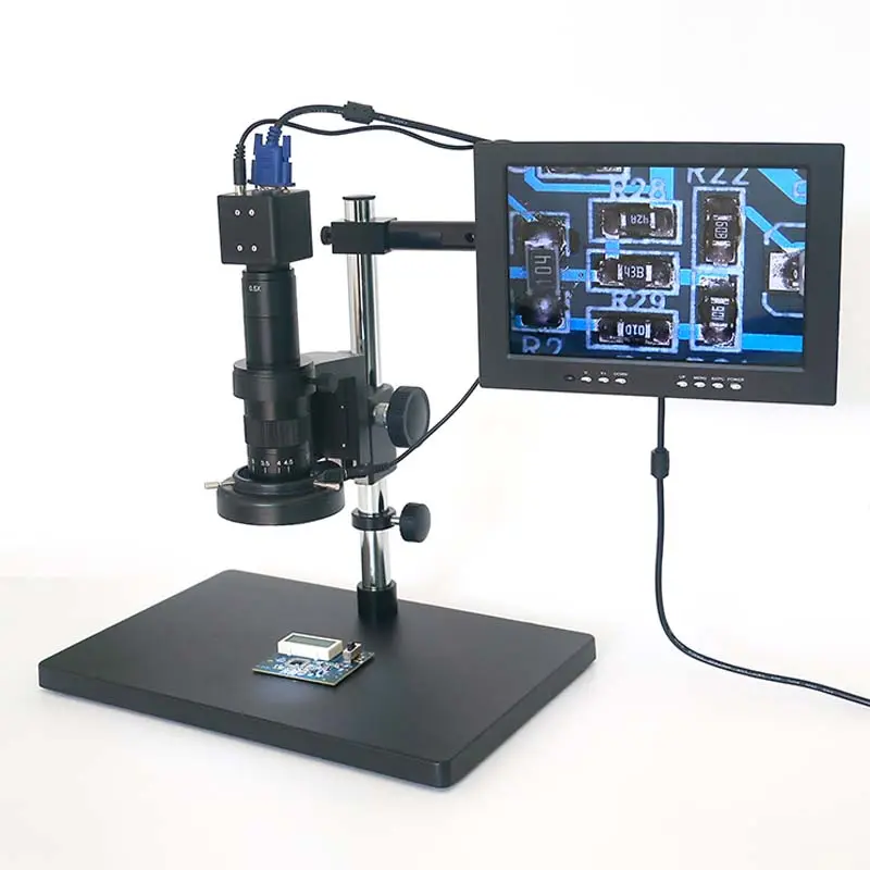 Wholesale High definition VGA Industrial Electron Digital Microscope With Camera LCD Display For PCB phone repair